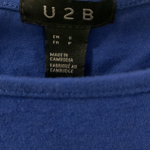 U2B Blue Women’s Top (Small) - Picture 2 of 2